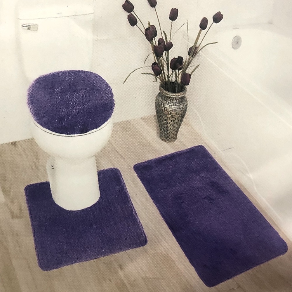 Purple 3 piece Bathroom Set